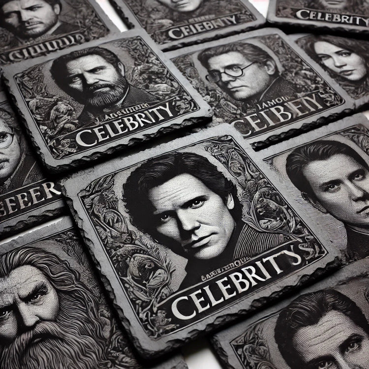 Celebrity Laser-Engraved Coasters – Unique Collectibles for Iconic Stars