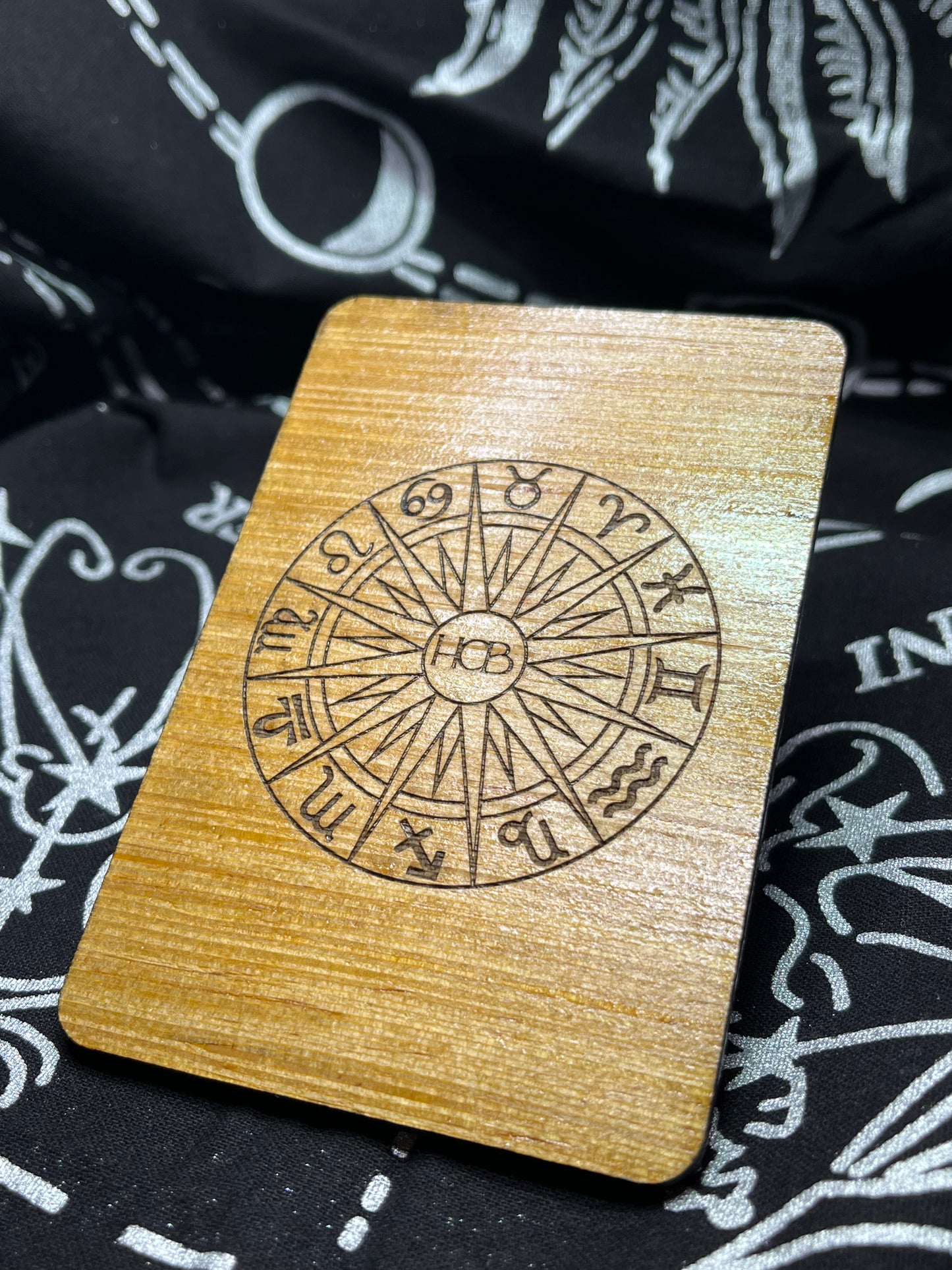 The Chariot Tarot Card | Laser Engraved Wooden Card | Major Arcana Gift