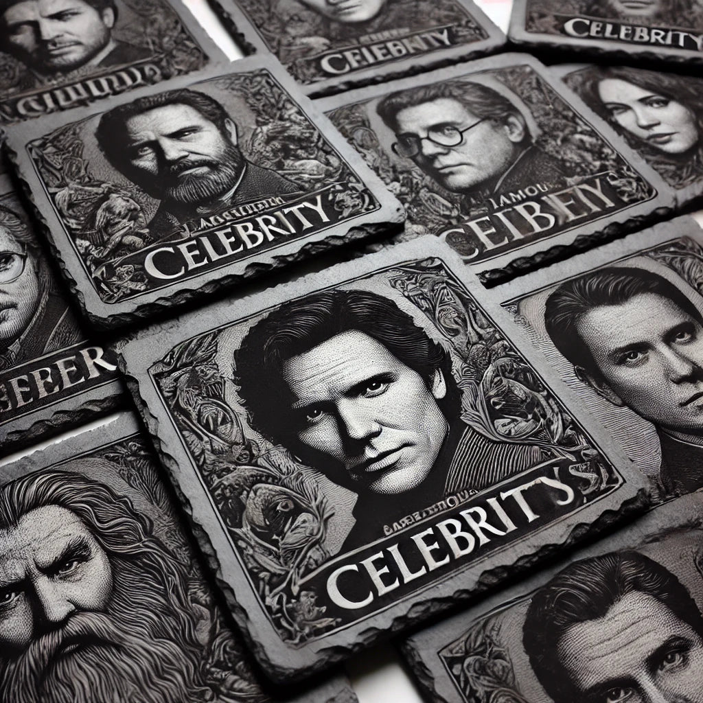 Celebrity Laser-Engraved Coasters – Unique Collectibles for Iconic Stars