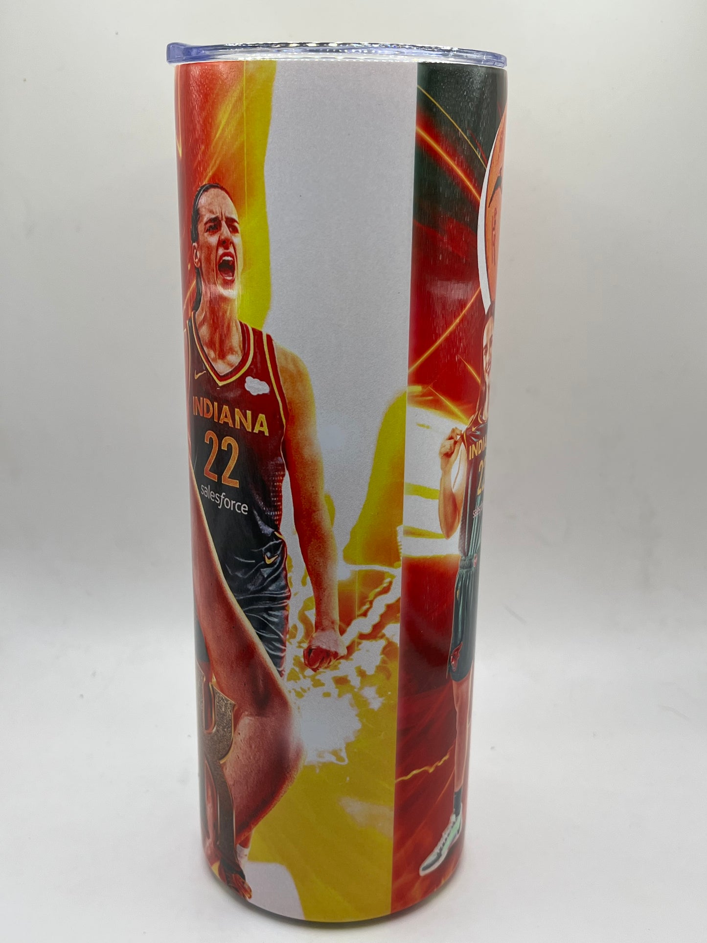 Caitlin Clark Indiana Fever WNBA Tumbler - 20oz Stainless Steel Basketball Travel Mug - Support Your Favorite Player - WNBA Star Merchandise