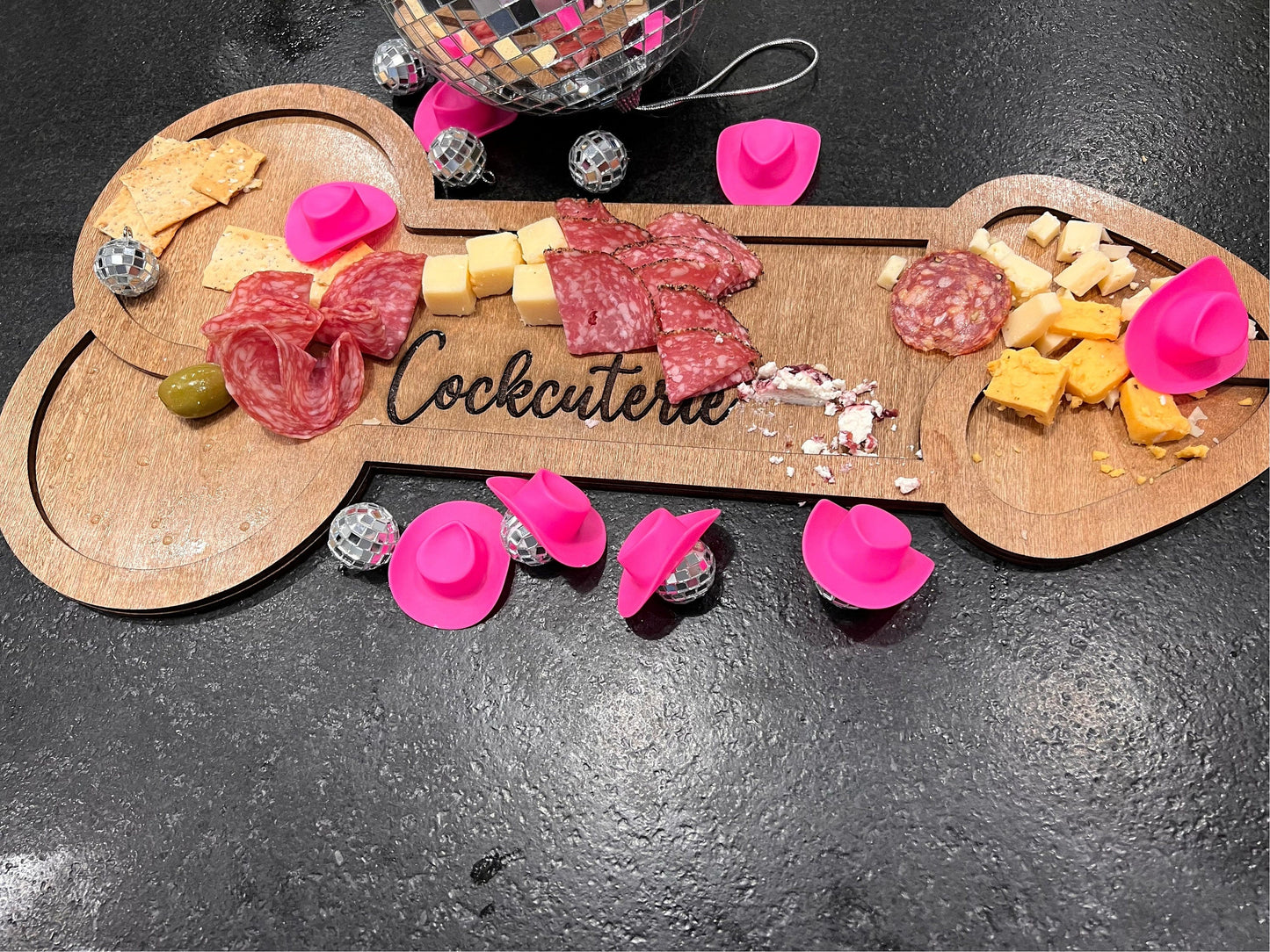 Penis Charcuterie Board, bachelorette party, wood penis, adult charcuterie Board