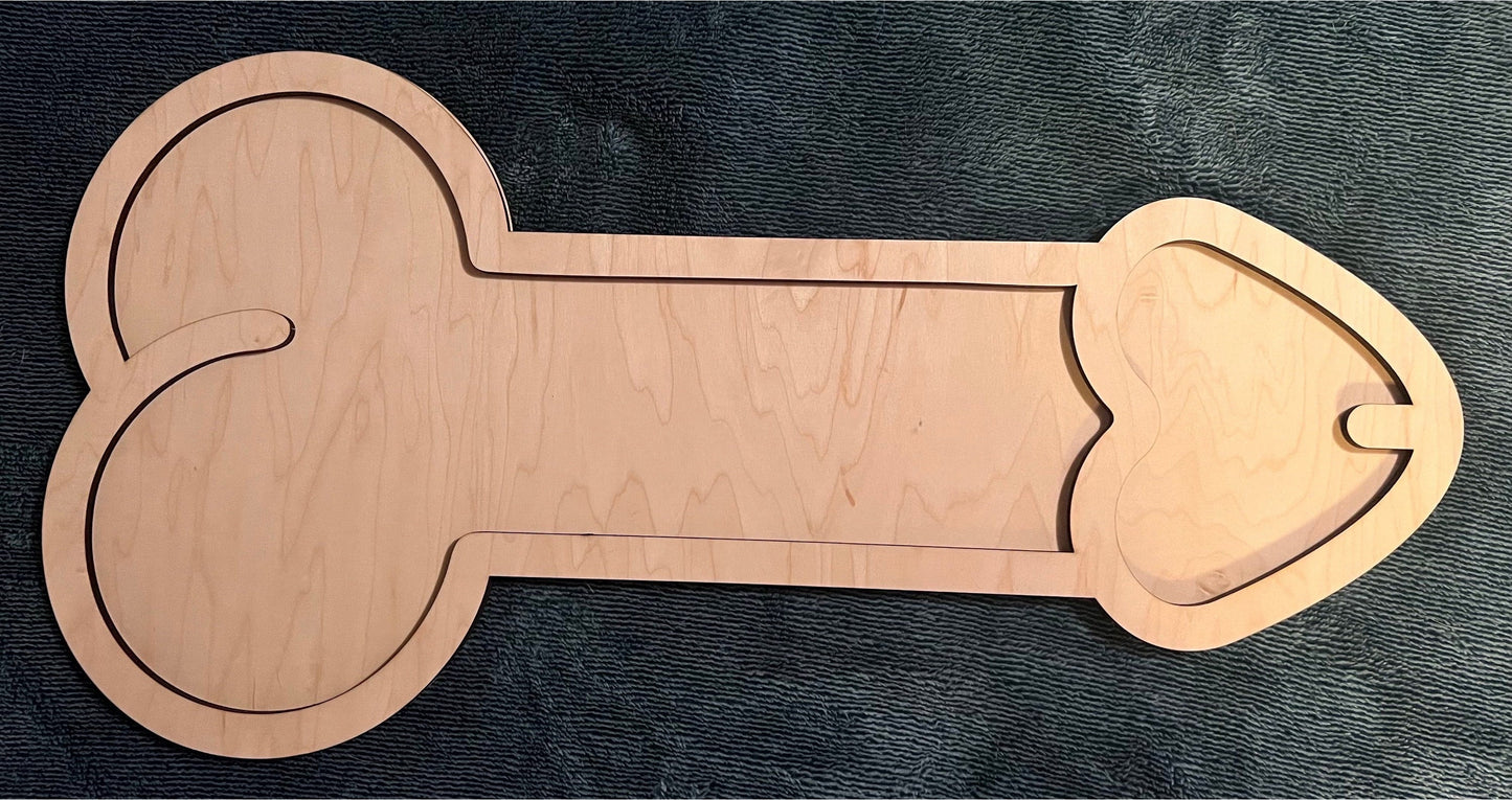 Penis Charcuterie Board, bachelorette party, wood penis, adult charcuterie Board