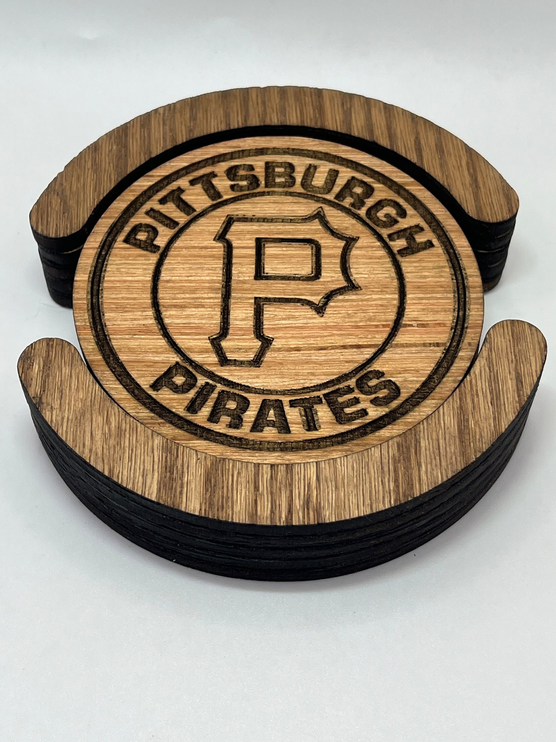 Pittsburgh Pirates Coaster Set (Set of 4): Steel City Spirit