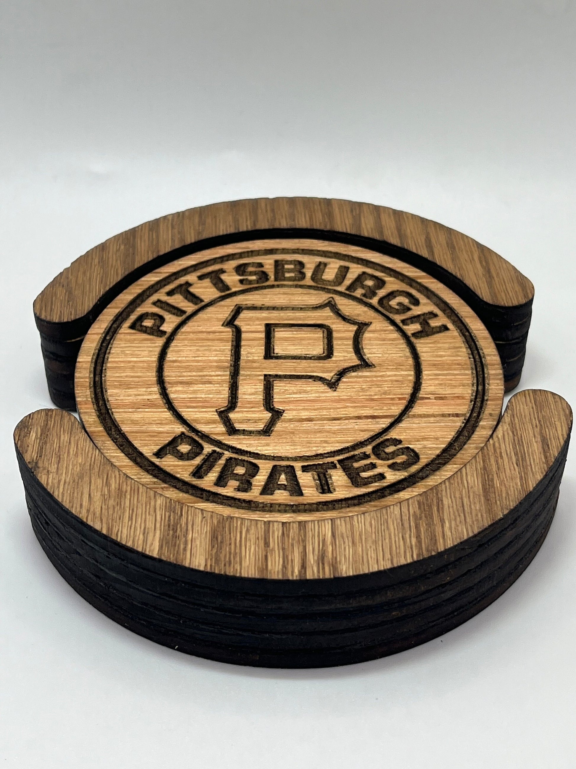 Pittsburgh Pirates Coaster Set (Set of 4): Steel City Spirit