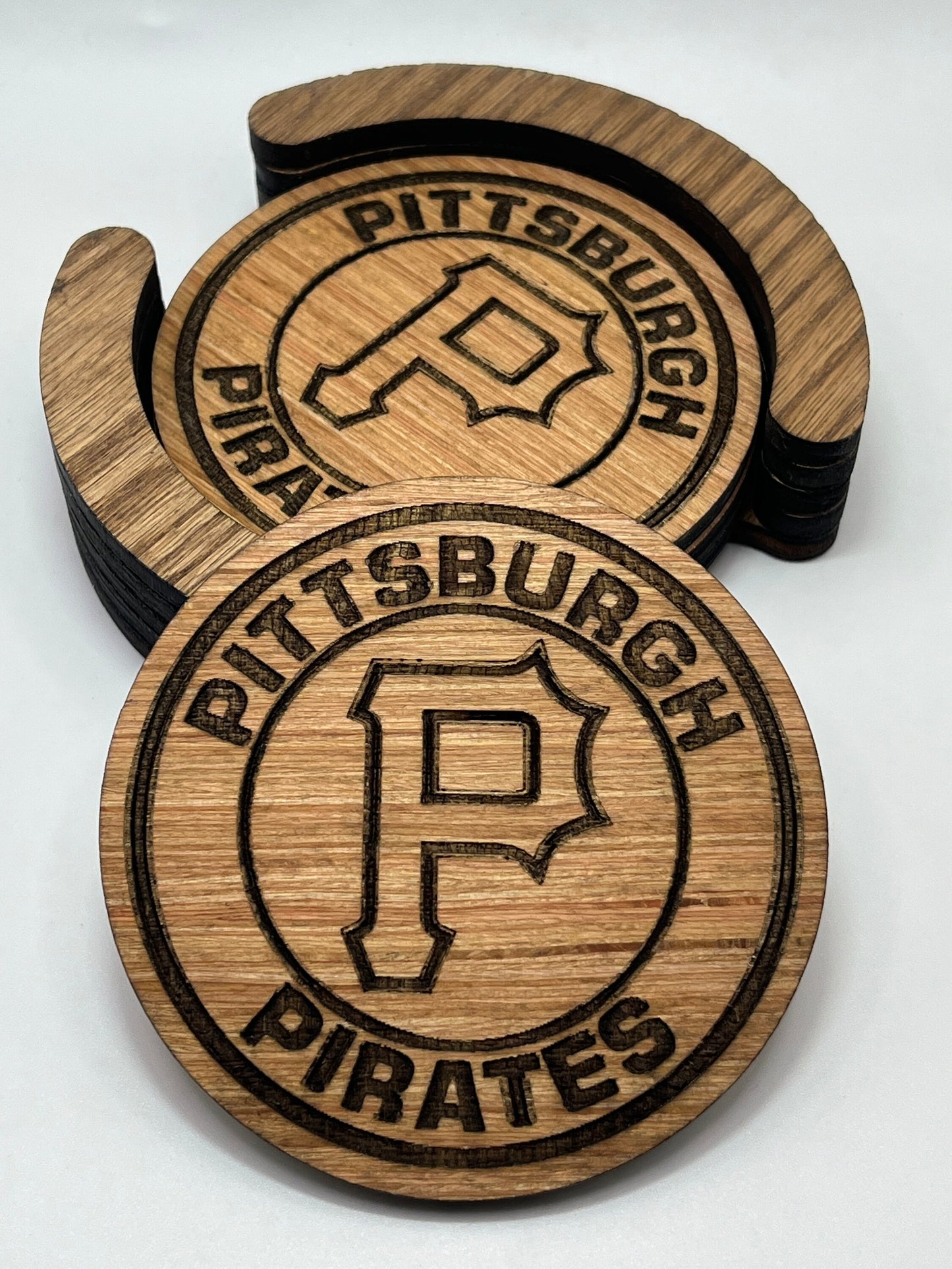 Pittsburgh Pirates Coaster Set (Set of 4): Steel City Spirit