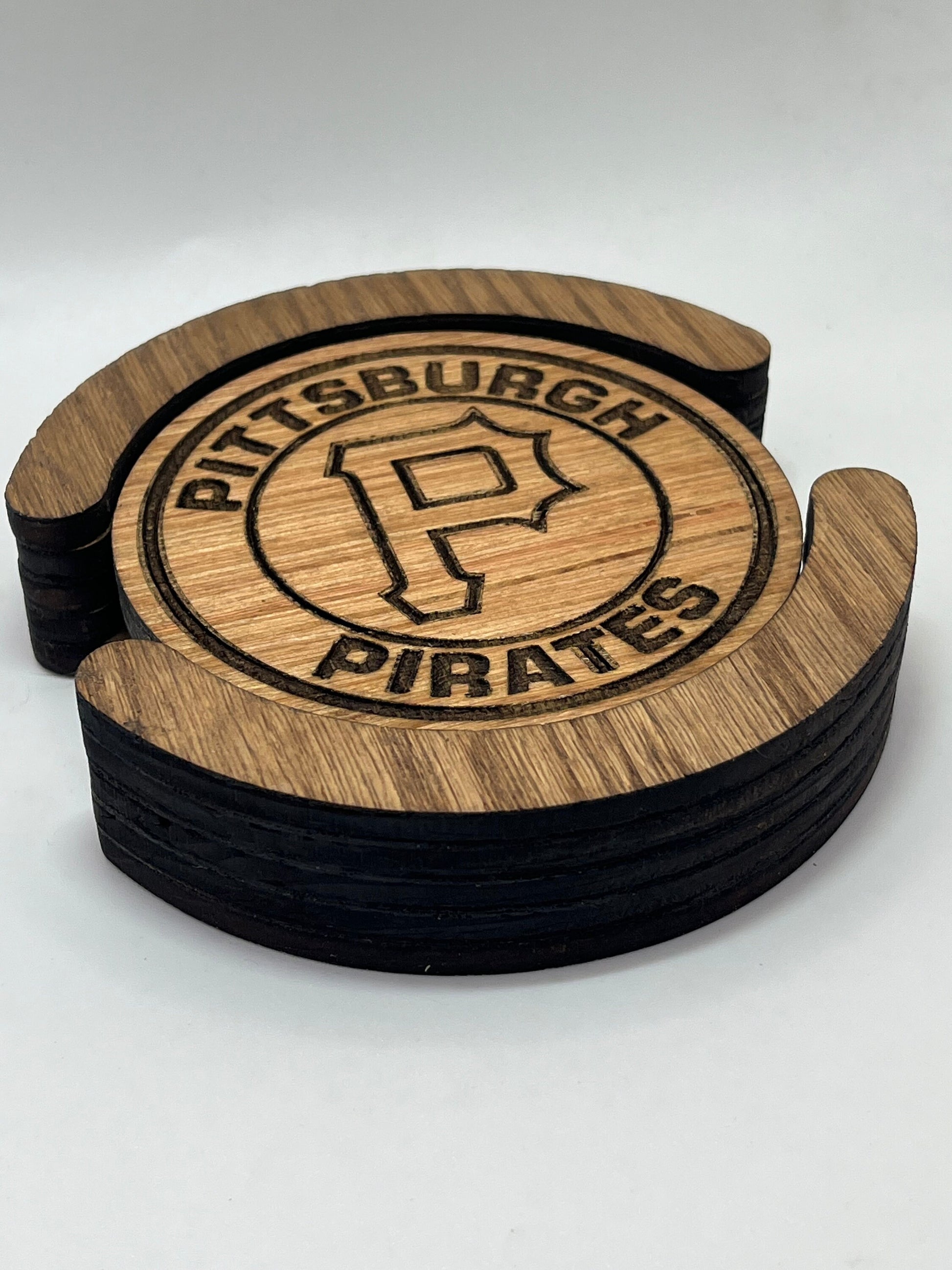 Pittsburgh Pirates Coaster Set (Set of 4): Steel City Spirit