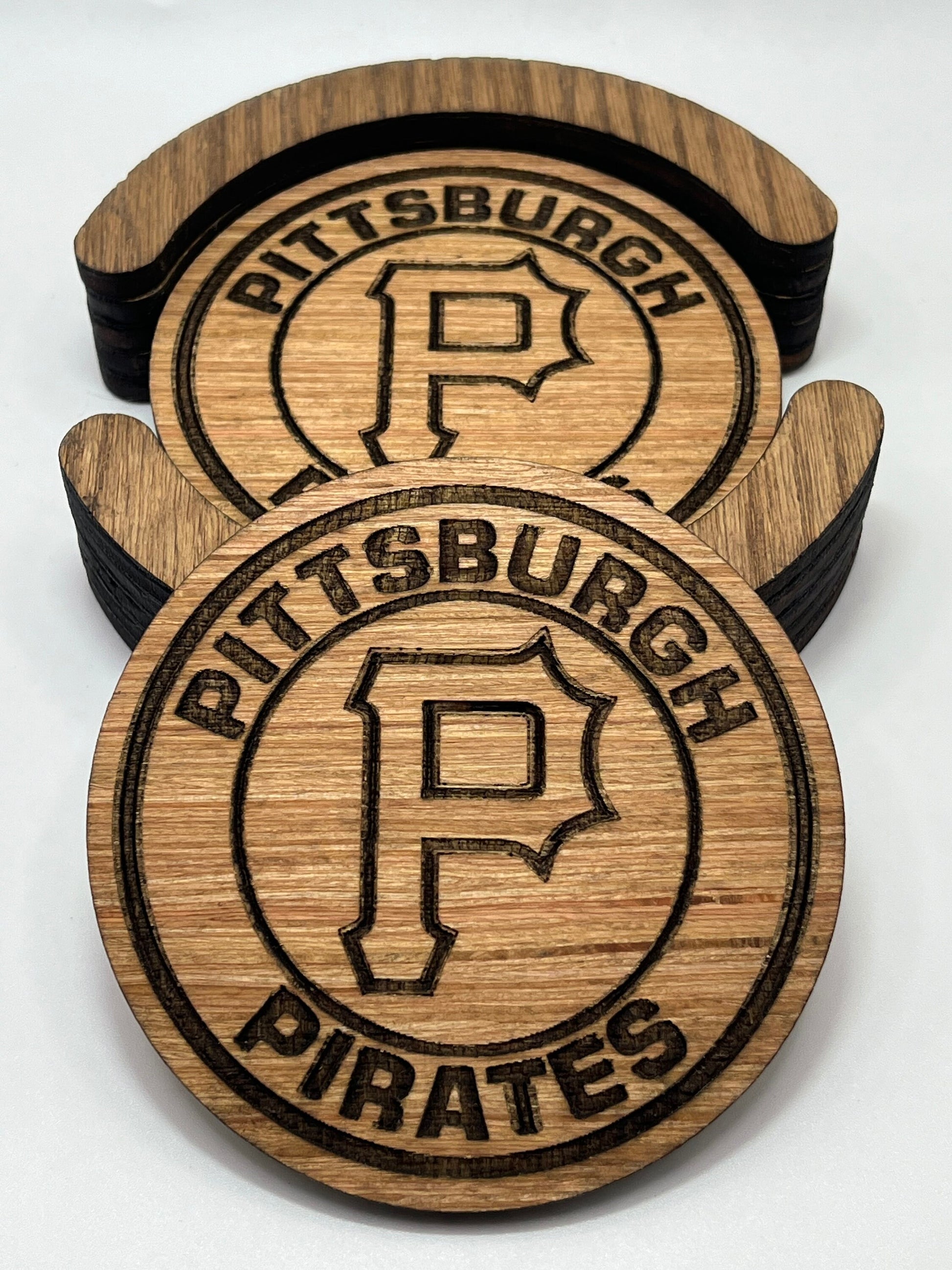 Pittsburgh Pirates Coaster Set (Set of 4): Steel City Spirit