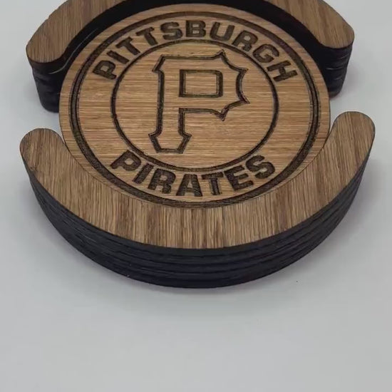 Pittsburgh Pirates Coaster Set (Set of 4): Steel City Spirit