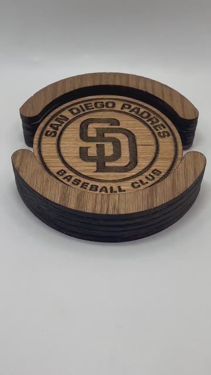 San Diego Padres Coaster Set (Set of 4):Slam Diego Style